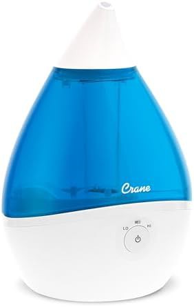 Blue and White Droplet Ultrasonic Humidifier