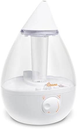 Clear and White Ultrasonic Nursery Humidifier
