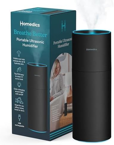 Matte Black Rechargeable Portable Humidifier