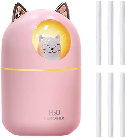 Pink Cool Mist Humidifier with Night Light