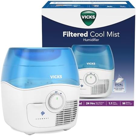Filtered Cool Mist Humidifier for Medium Rooms
