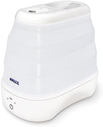 Collapsible Cool Mist Humidifier in Blue and White
