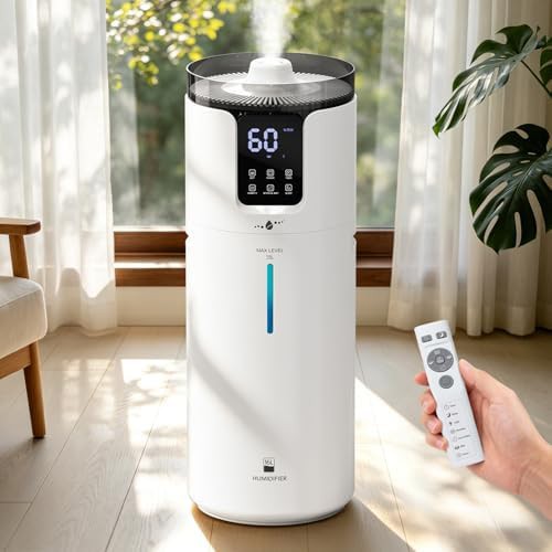 Ultrasonic humidifier with extension tube and light