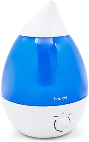 Twelve pack of blue habitat ultrasonic humidifiers