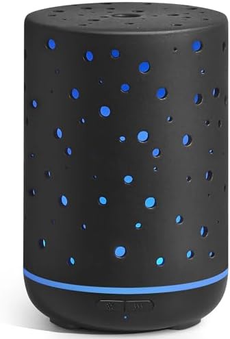 Black ceramic essential oil aroma diffuser