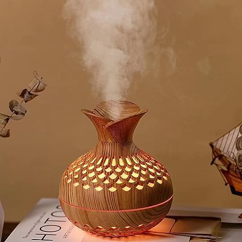Light brown wood grain USB humidifier