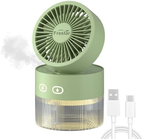 Green three in one cooling fan and humidifier