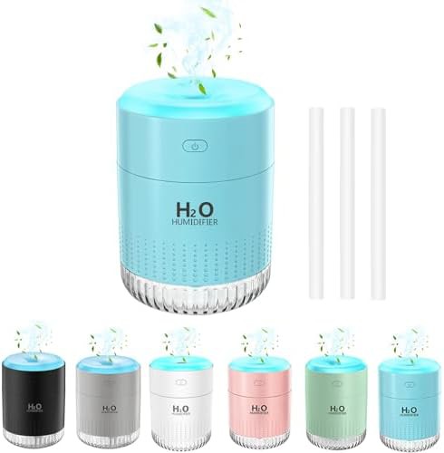 Rechargeable blue mini desktop humidifier