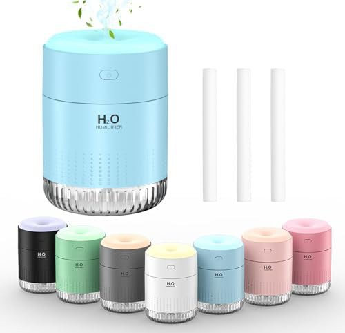 SZO blue plant humidifier with colorful lights