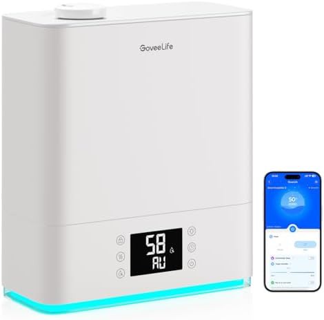 White Top Fill Smart Bedroom Humidifier