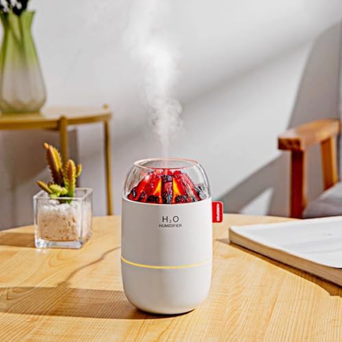 Ultrasonic desktop cool mist humidifier white