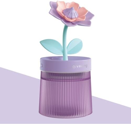Gardenia Purple Mini Rechargeable Cool Mist Humidifier