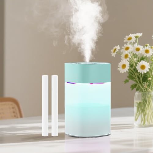 Green cool mist plant humidifier 400ml