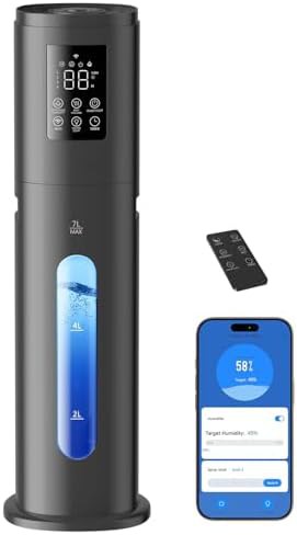 Large capacity quiet humidifier with timer