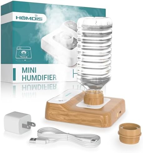 Wood grain battery operated travel humidifier