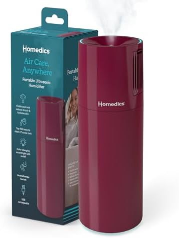 Burgundy Portable USB Aromatherapy Humidifier